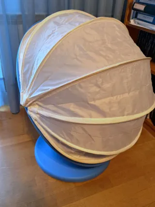 Silla Huevo Giratoria Ikea Azul