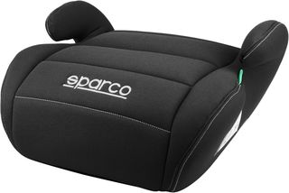 Sparco Alzador Infantil de Asiento de Coche Negro