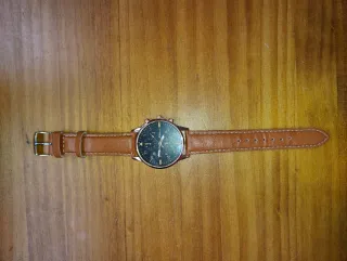 Reloj Shaarm Hombre Cuero Marrón Negro