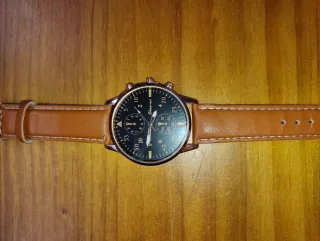 Reloj Shaarm Hombre Cuero Marrón Negro