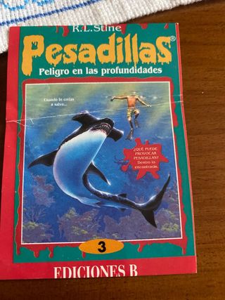 Cromo pegatina Pesadillas R.L. Stine