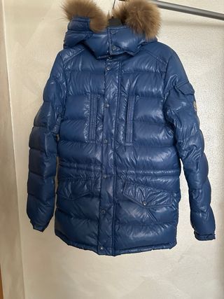 Piumino Moncler Blu Taglia S (unisex)