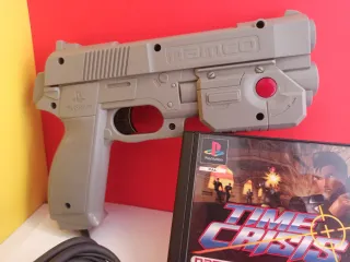 Time Crisis PS1 Namco - Pistola y Juego G-CON 45