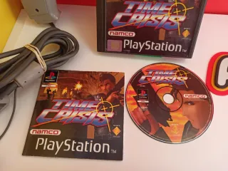 Time Crisis PS1 Namco - Pistola y Juego G-CON 45