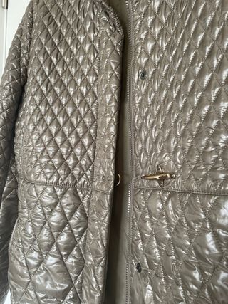 Gabardina Fay acolchada verde bolsillos