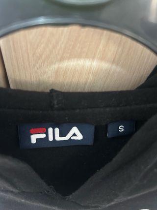 Sudadera Fila Negra con Capucha Talla S