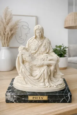 VIRGEN MARÍA PIETA MIGUEL ÁNGEL + ESPEJO REGALO