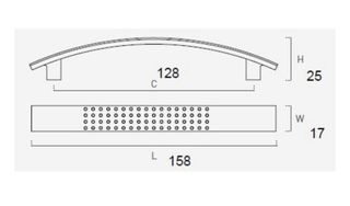 18 tiradores de cocina cromo mate