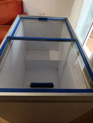 Congelador horizontal cristal