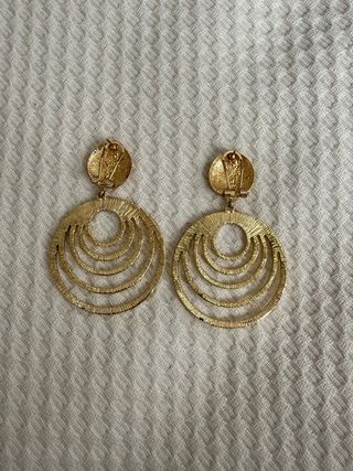 Pendientes flamenca dorados