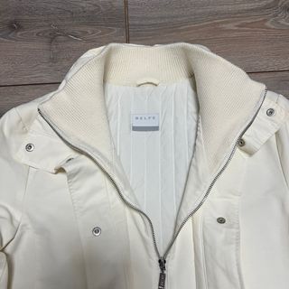 Belfe cream Long Jacket / Windbreaker Full Zip