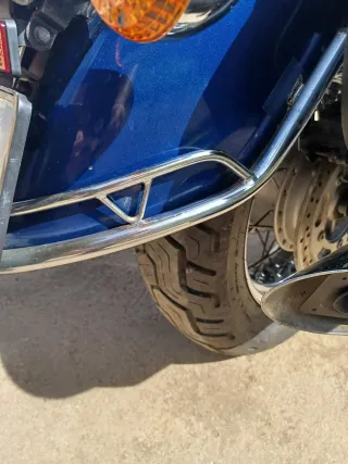 Motor Kawasaki Cruiser azul