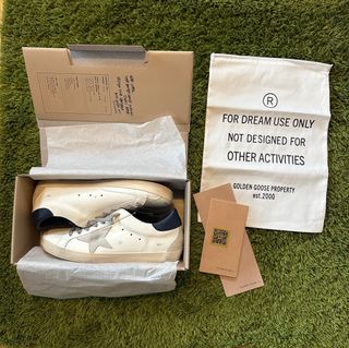 Golden Goose Superstar Talla 43 Blanco/Azul