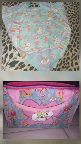 Lotto 2 pezzi Diddlina: borsa e bandana