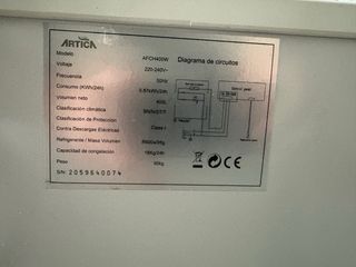 Congelador horizontal blanco