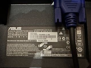 Monitor PC ASUS 19” LCD (1440x900) + Cavi