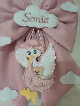 Fiocco nascita personalizzato