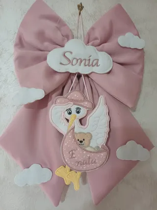 Fiocco nascita personalizzato