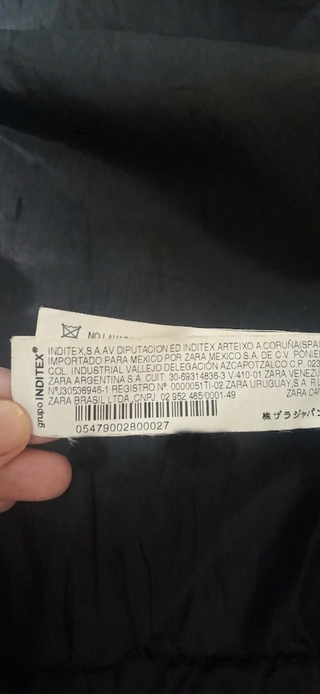 Chaqueta Biker Cuero Zara Talla S