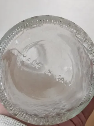 Bottiglia liquori in vetro decorata