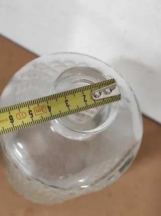 Bottiglia liquori in vetro decorata