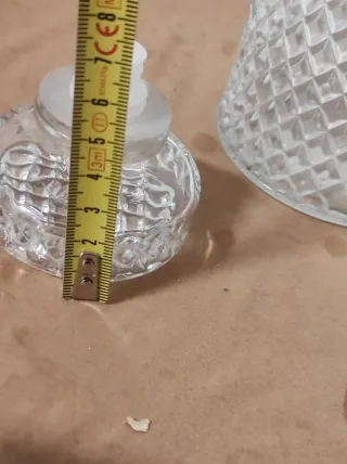 Bottiglia liquori in vetro decorata