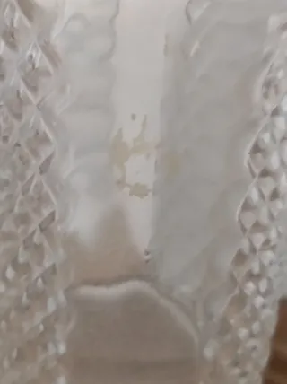 Bottiglia liquori in vetro decorata