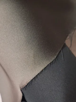 Tessuto raso verde scuro H 150