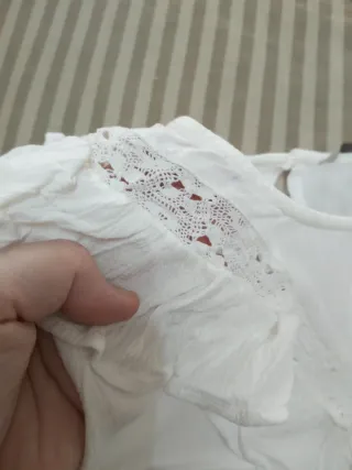 Blusa blanca Clockhouse , talla L