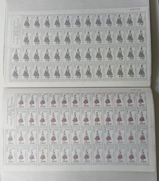 53 Pliegos Sellos Trajes Típicos Españoles.