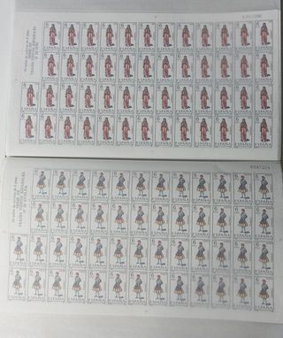 53 Pliegos Sellos Trajes Típicos Españoles.