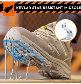 Zapatos Seguridad Antiestáticos SPSHOOS Beige/Gris