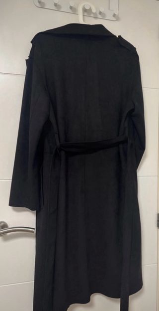 Chaqueta larga polipiel ZARA