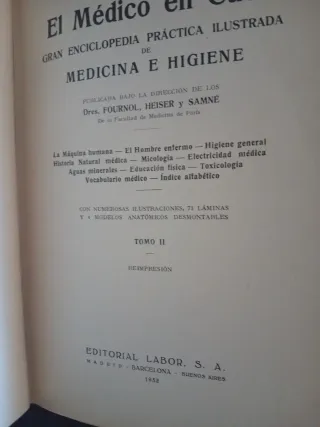 2 Enciclopedias El Médico en Casa 1932.TOMO I y II