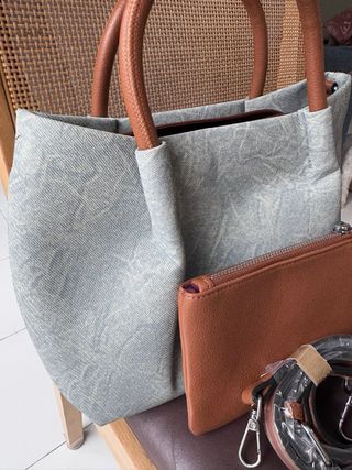 Bolso vaquero estampado nuevo