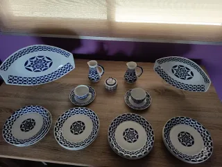 Vajilla Sargadelos Azul y Blanca