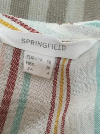 Blusa de rayas de Springfield, talla M