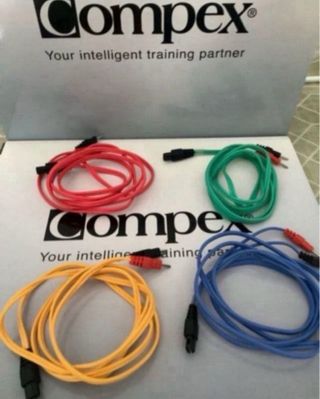 COMPEX 4 CABLES ORIGINALES PIN EUIPOS ACTUALES