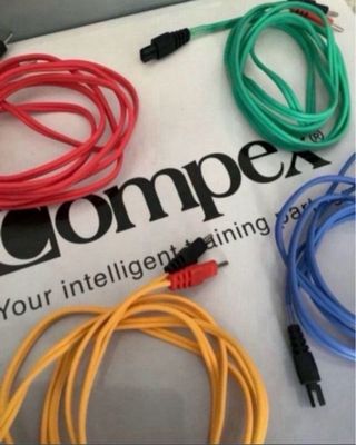 COMPEX 4 CABLES ORIGINALES PIN EUIPOS ACTUALES