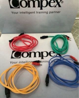 COMPEX 4 CABLES ORIGINALES PIN EUIPOS ACTUALES