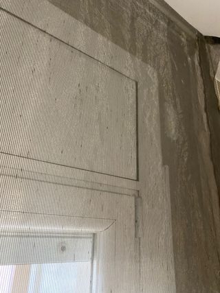 Cortina gris translúcida