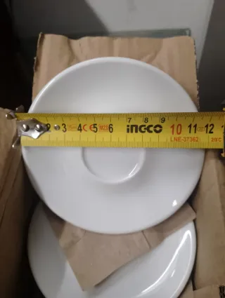 12 Piattini Illy Espresso Porcellana 12 cm