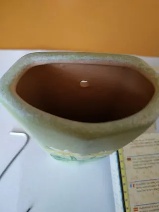 Umidificatore terracotta decorato fiori