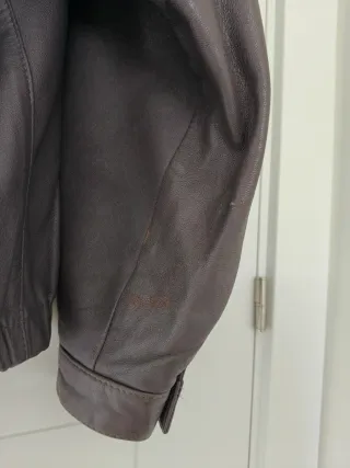 Chaqueta bomber vintage piel