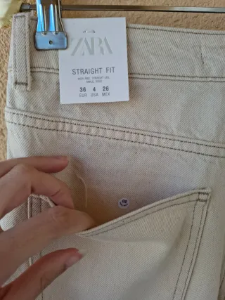 Jeans Z.02 Straight tiro alto