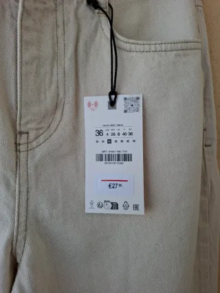 Jeans Z.02 Straight tiro alto