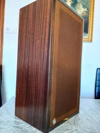 2 Altavoces Antiguos Madera Años 70