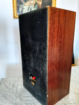 2 Altavoces Antiguos Madera Años 70