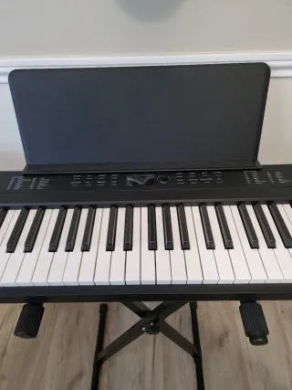 Teclado Alesis con soporte