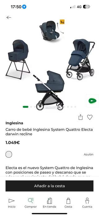 NUEVO Trio Inglesina Electa con etiquetas